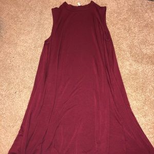 mock neck tank dress